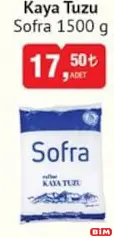 SOFRA KAYA TUZU 1500 G fiyat ve kampanya bilgisi